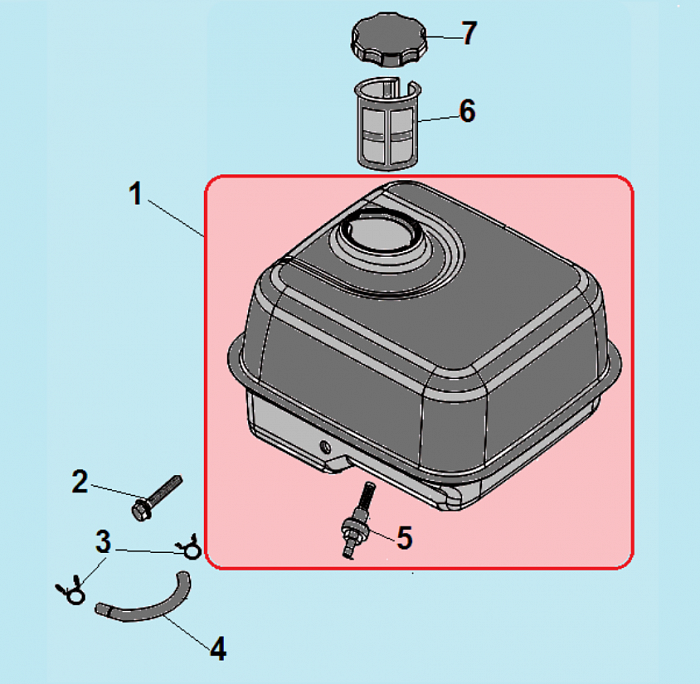 11 БАК МОТОПОМПА CHAMPION GP50