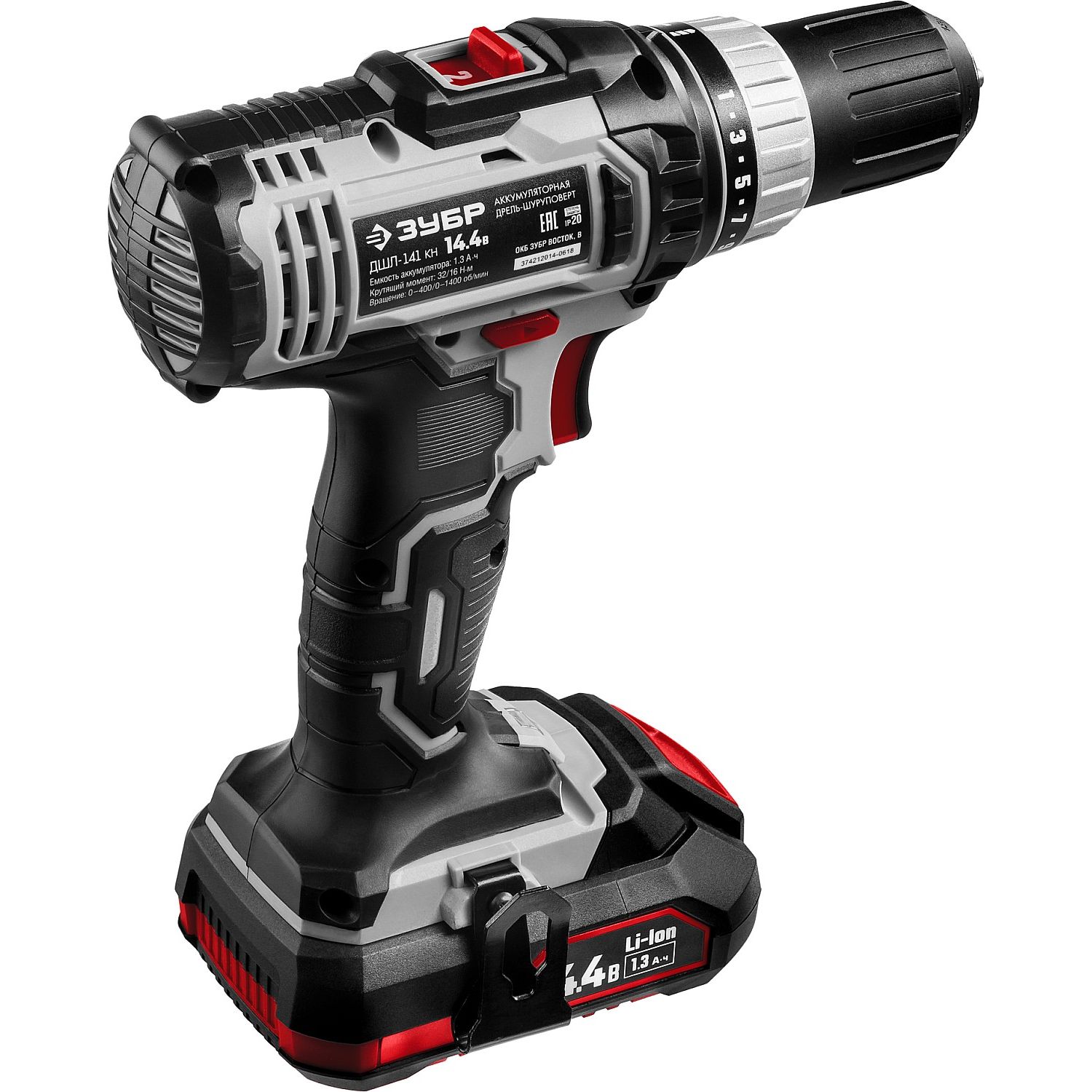 Дрель-шуруповерт, 2 АКБ ДШЛ-141 КН