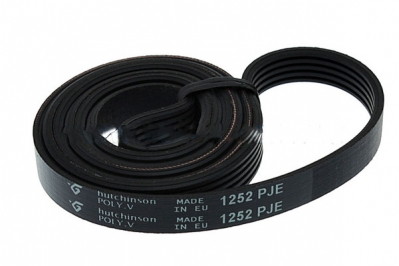 Ремень черный для стиральной машины Hutchinson 1252 J 5 EL